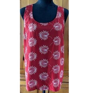EUC Madewell Red Silk Tank Top